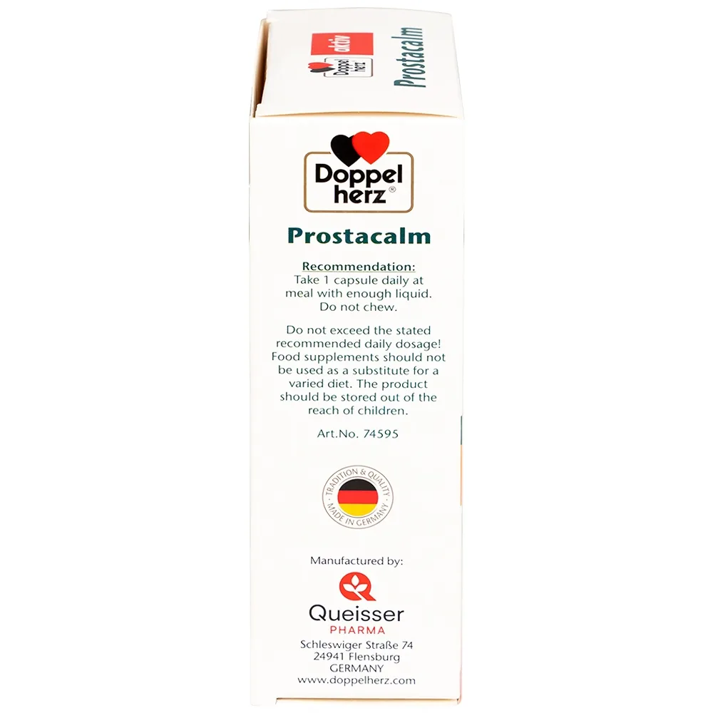 Hình ảnh Viên uống Prostacalm Doppelherz Aktiv ngăn ngừa và hạn chế phát triển của u xơ (30 viên)