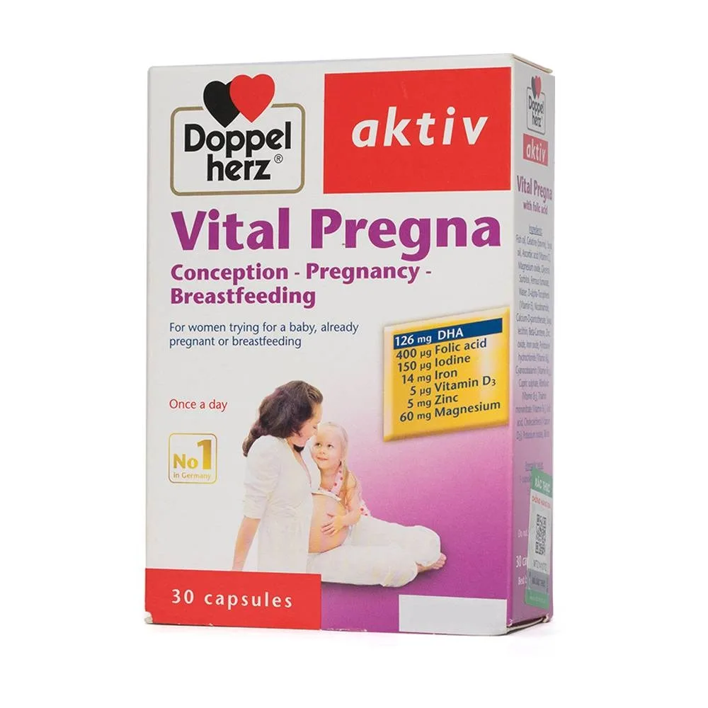 Hình ảnh Viên uống Vital Pregna Doppelherz Aktiv giúp tăng cường sức khỏe và thể chất (30 viên)