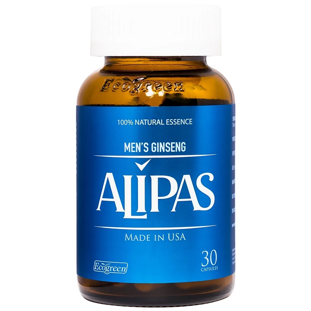 Hình ảnh Viên uống Men’s Ginseng Alipas Ecogreen tăng cường sinh lực phái mạnh (30 viên)