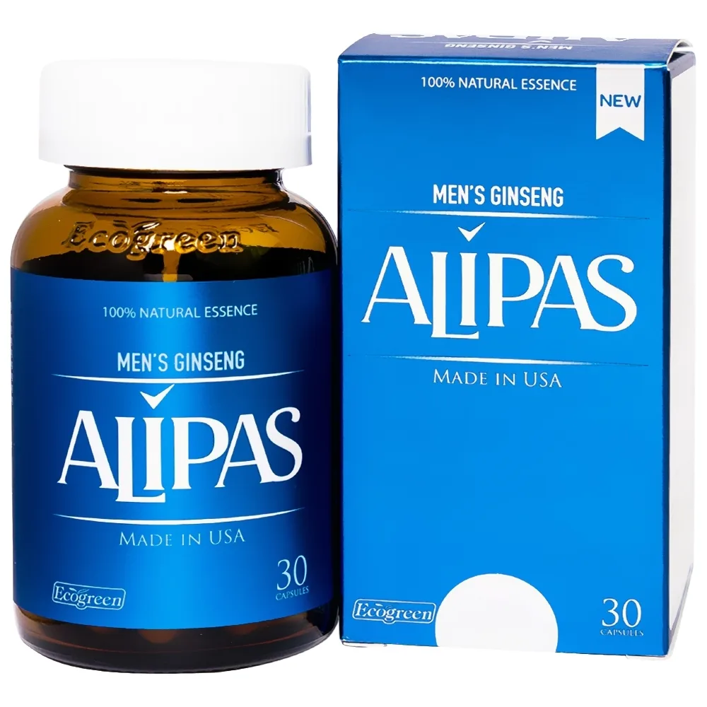 Hình ảnh Viên uống Men’s Ginseng Alipas Ecogreen tăng cường sinh lực phái mạnh (30 viên)