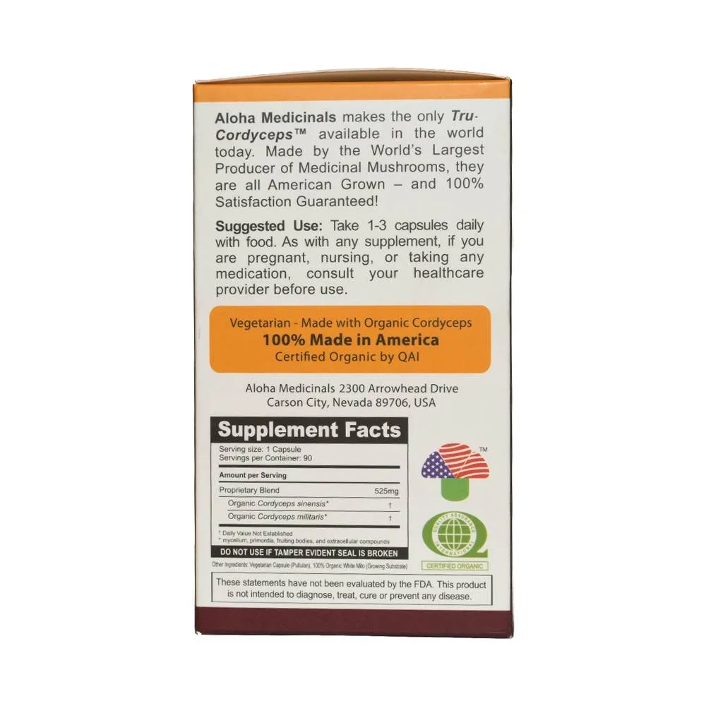 Hình ảnh Viên uống đông trùng hạ thảo Aloha Medicinals USA giúp khoẻ phổi, bổ thận (90 viên)