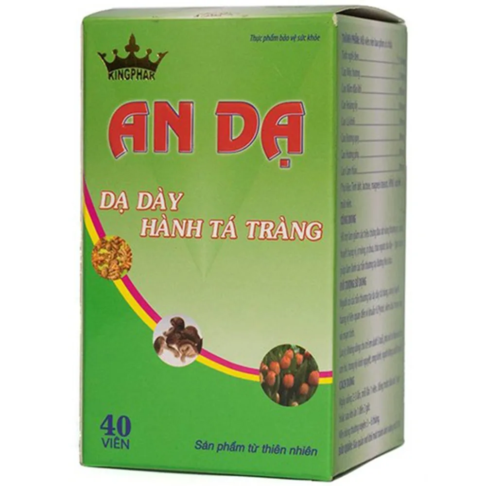 Hình ảnh Viên uống An Dạ Kingphar hỗ trợ giảm chứng đau rát vùng thượng vị, xung huyết hang vị (40 viên)