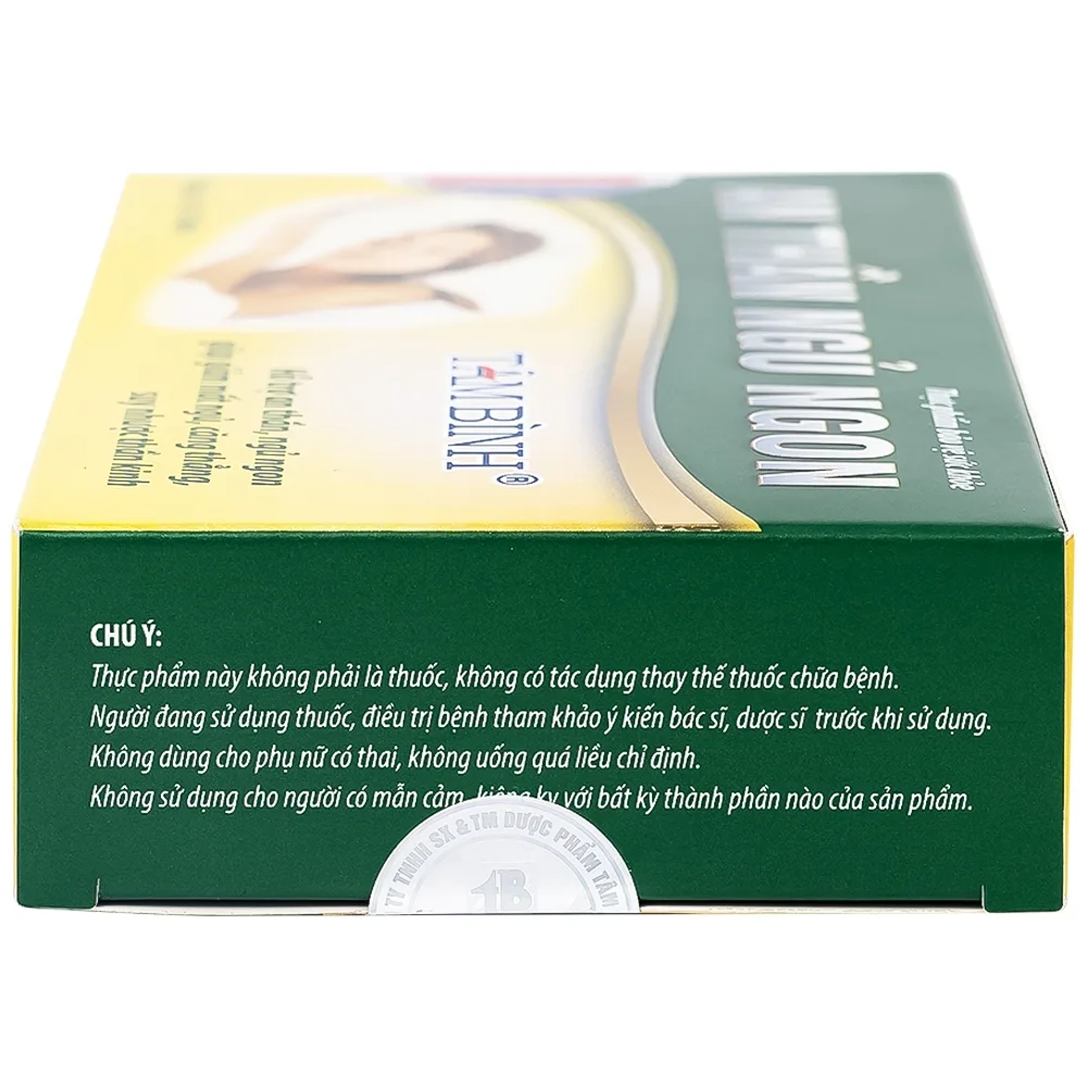 Hình ảnh Viên uống An Thần Ngủ Ngon Tâm Bình hỗ trợ an thần, giúp dễ ngủ, ngủ ngon, giảm chứng mất ngủ (2 vỉ x 10 viên)