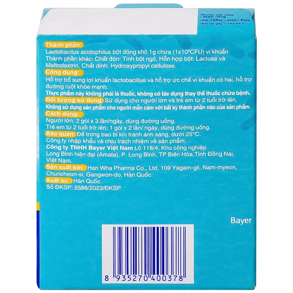 Hình ảnh Thực phẩm bảo vệ sức khỏe Antibio Pro hỗ trợ bổ sung lợi khuẩn lactobacillus (20 gói x 1g)