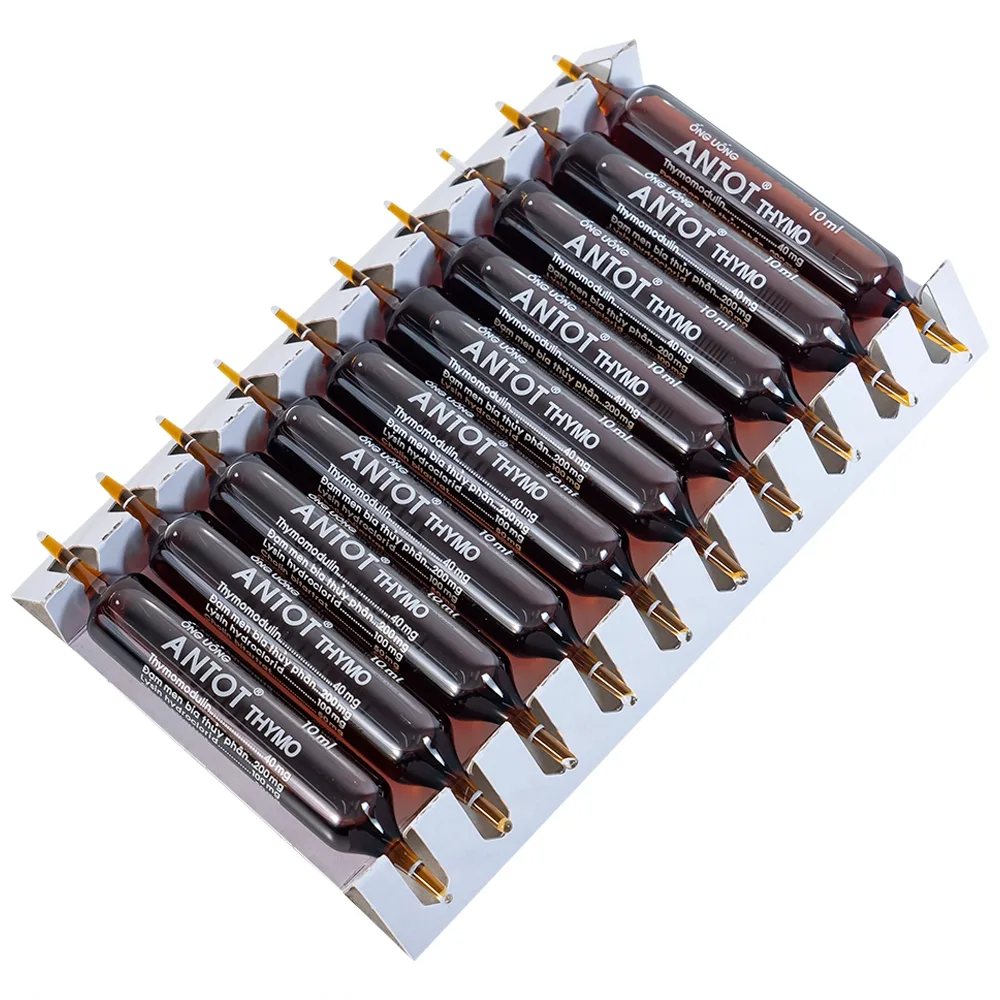 Hình ảnh Dung dịch uống Antot Thymo Traphaco tăng cường sức đề kháng (2 vỉ x 10 ống x 10ml)
