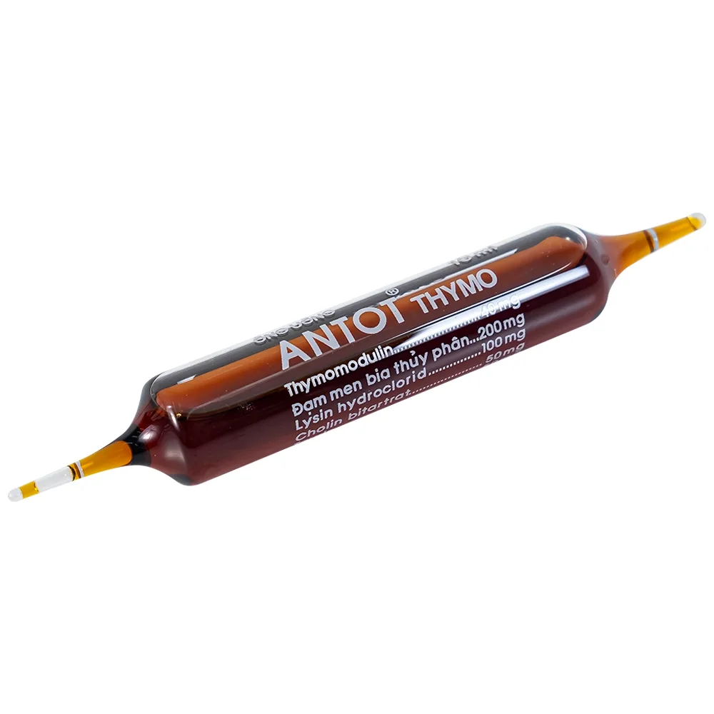 Hình ảnh Dung dịch uống Antot Thymo Traphaco tăng cường sức đề kháng (2 vỉ x 10 ống x 10ml)