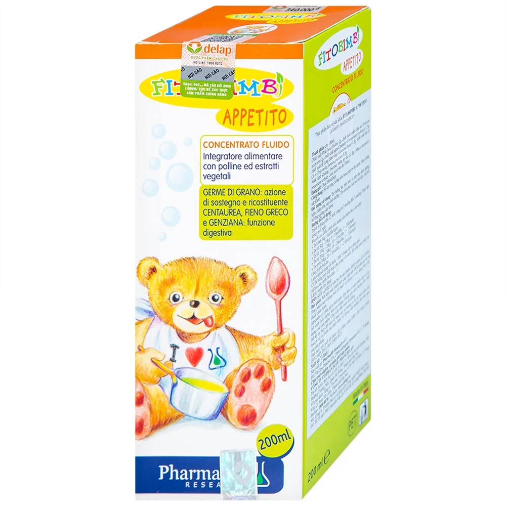 Hình ảnh Dung dịch Fitobimbi Appetito hỗ trợ tăng cường tiêu hóa (200ml)