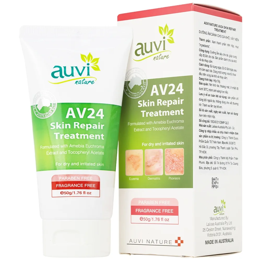 Hình ảnh Kem dưỡng ẩm Auvi Nature AV24 Skin Repair Treatment 50g dành cho da khô và nhạy cảm