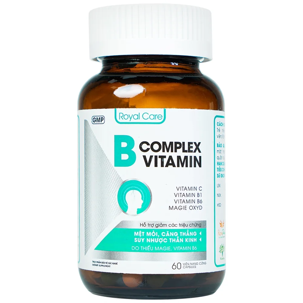 Hình ảnh Viên uống B Complex Vitamin Royal Care hỗ trợ giảm mệt mỏi, căng thẳng (60 viên)