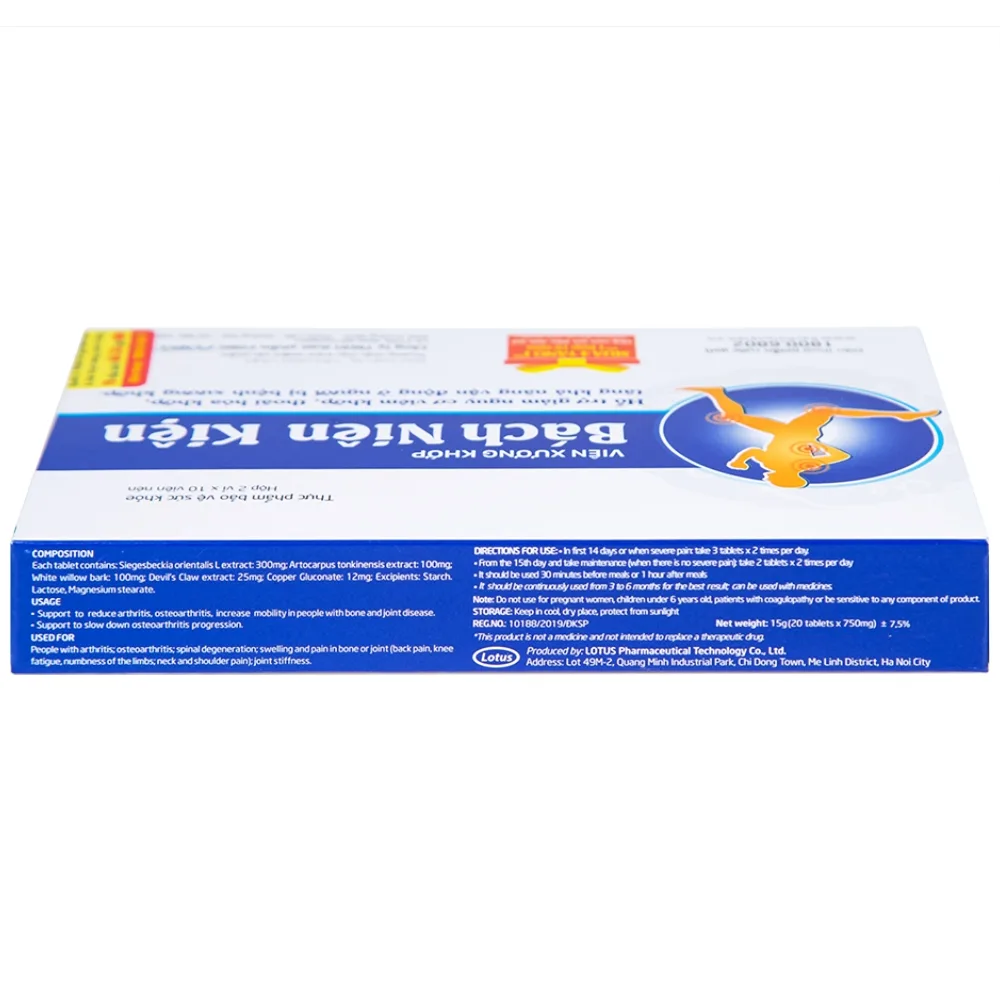 Hình ảnh Viên xương khớp Bách Niên Kiện FOBIC hỗ trợ giảm nguy cơ viêm khớp, thoái hóa khớp (2 vỉ x 10 viên)