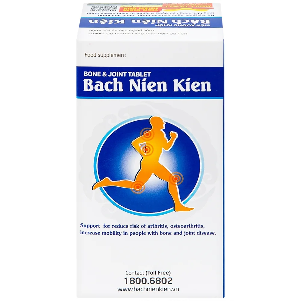 Hình ảnh Viên xương khớp Bách Niên Kiện FOBIC hỗ trợ giảm nguy cơ viêm khớp, thoái hóa khớp (80 viên)