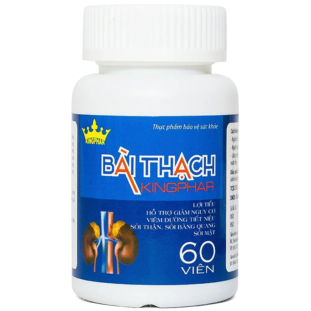 Hình ảnh Viên uống Bài Thạch Kingphar lợi tiểu, hỗ trợ giảm nguy cơ viêm đường tiết niệu (60 viên)