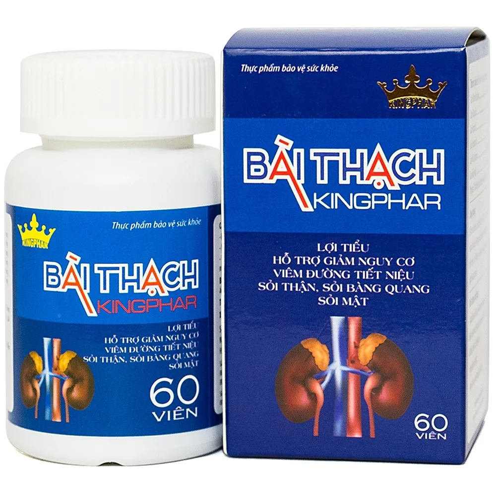 Hình ảnh Viên uống Bài Thạch Kingphar lợi tiểu, hỗ trợ giảm nguy cơ viêm đường tiết niệu (60 viên)