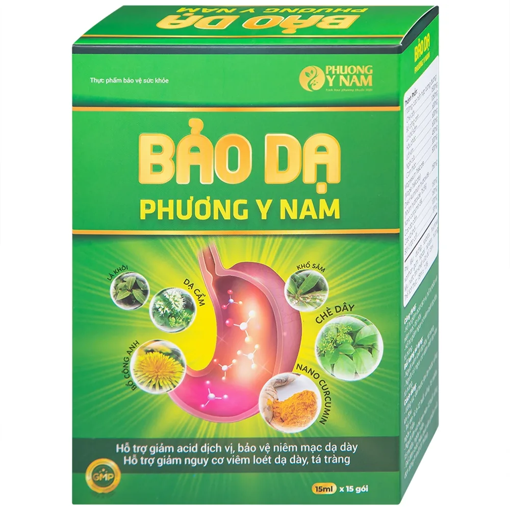 Hình ảnh Dung dịch Bảo Dạ Phương Y Nam hỗ trợ giảm acid dịch vị, bảo vệ niêm mạc dạ dày (15 gói x 15ml)