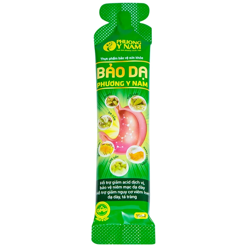 Hình ảnh Dung dịch Bảo Dạ Phương Y Nam hỗ trợ giảm acid dịch vị, bảo vệ niêm mạc dạ dày (15 gói x 15ml)