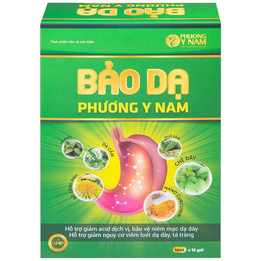 Hình ảnh Dung dịch Bảo Dạ Phương Y Nam hỗ trợ giảm acid dịch vị, bảo vệ niêm mạc dạ dày (15 gói x 15ml)