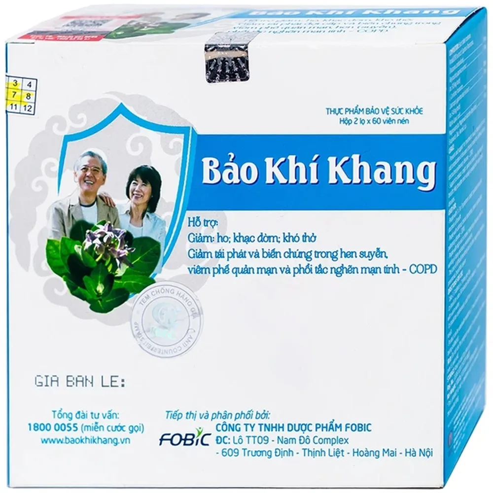 Hình ảnh Viên uống Bảo Khí Khang IMC hỗ trợ giảm ho, khạc đờm, khó thở (2 lọ)