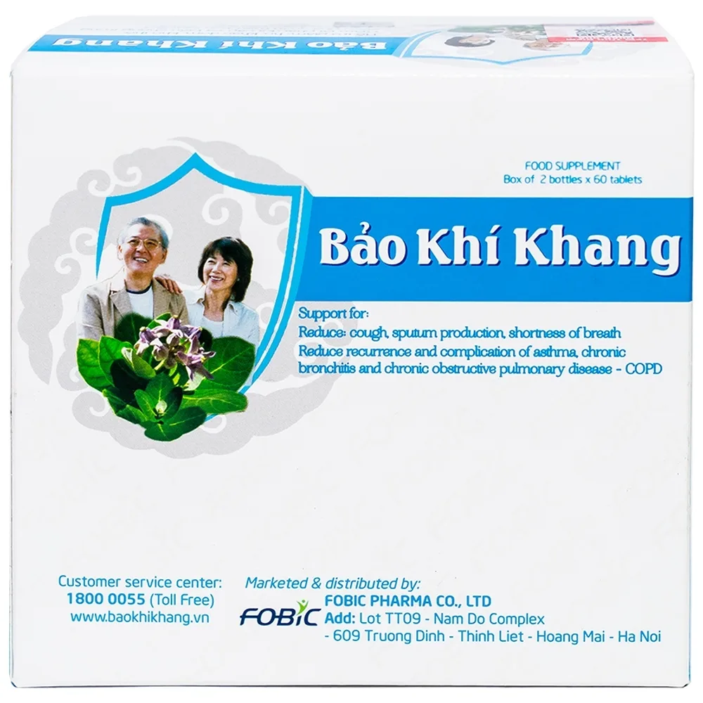 Hình ảnh Viên uống Bảo Khí Khang IMC hỗ trợ giảm ho, khạc đờm, khó thở (2 lọ)