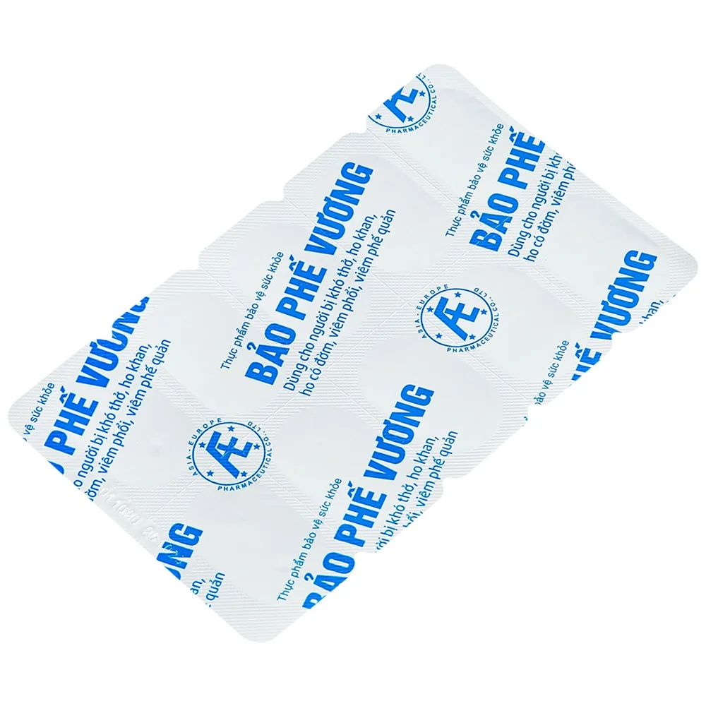 Hình ảnh Viên uống Bảo Phế Vương Quang Minh hỗ trợ thanh phế, giảm viêm, giảm đờm, giảm ho (20 viên)