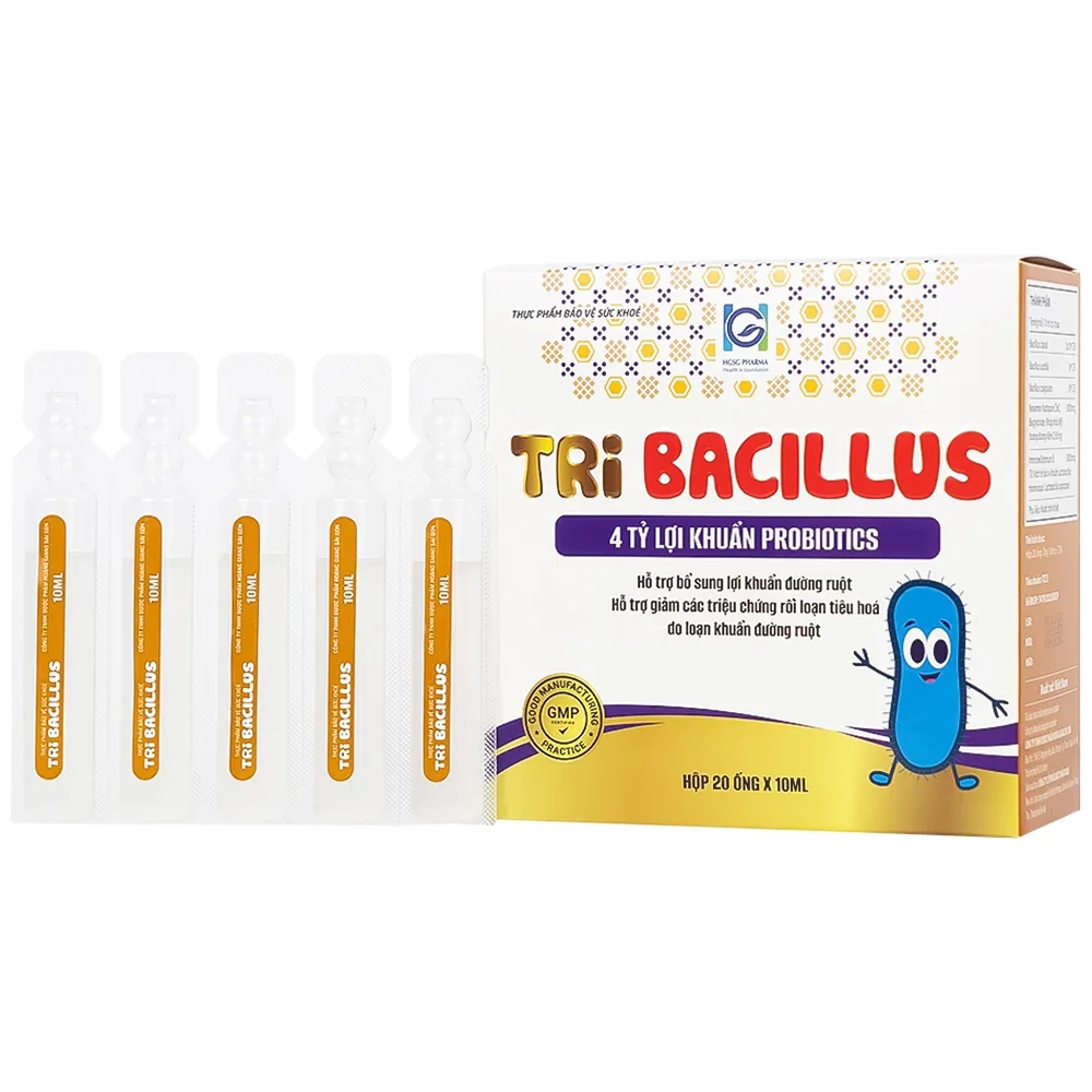 Hình ảnh Thực phẩm bảo vệ sức khỏe Probiotics Tribacilus HGSG Pharma hỗ trợ bổ sung lợi khuẩn đường ruột (20 ống x 10ml)