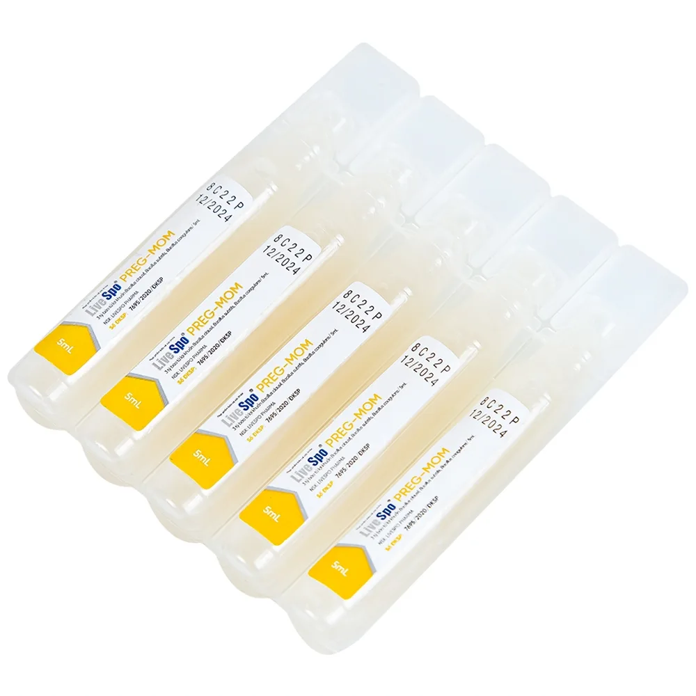 Hình ảnh Bào tử lợi khuẩn LiveSpo PREG-MOM bổ sung lợi khuẩn đường ruột (20 ống x 5ml)