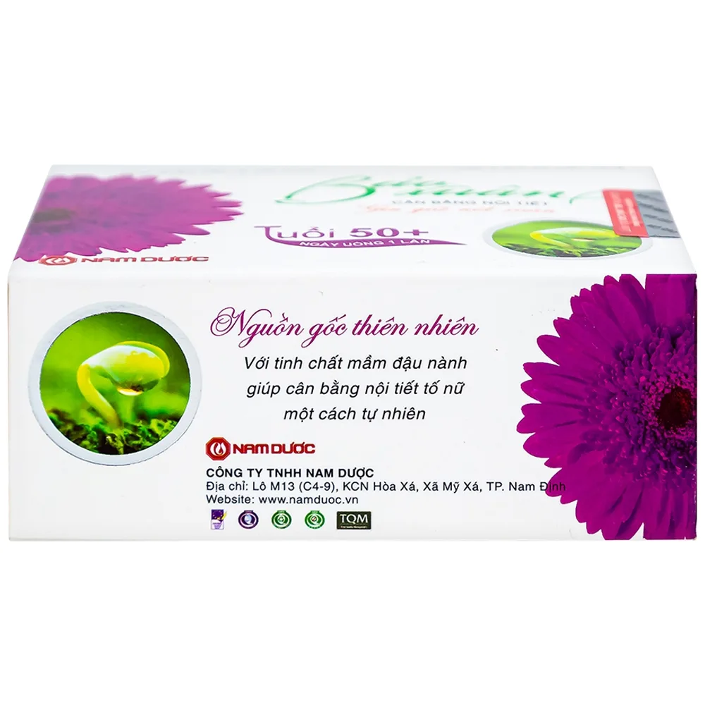Hình ảnh Viên uống Bảo Xuân Tuổi 50+ Nam Dược bổ sung và hỗ trợ cân bằng nội tiết tố nữ Estrogen (3 vỉ x 10 viên)