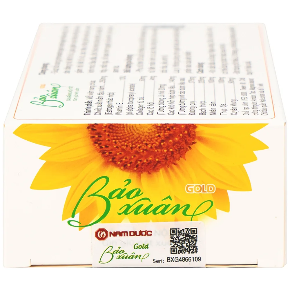 Hình ảnh Viên uống Bảo Xuân Gold Nam Dược bổ sung phytoestrogen, cân bằng nội tiết tố nữ (3 vỉ x 10 viên)