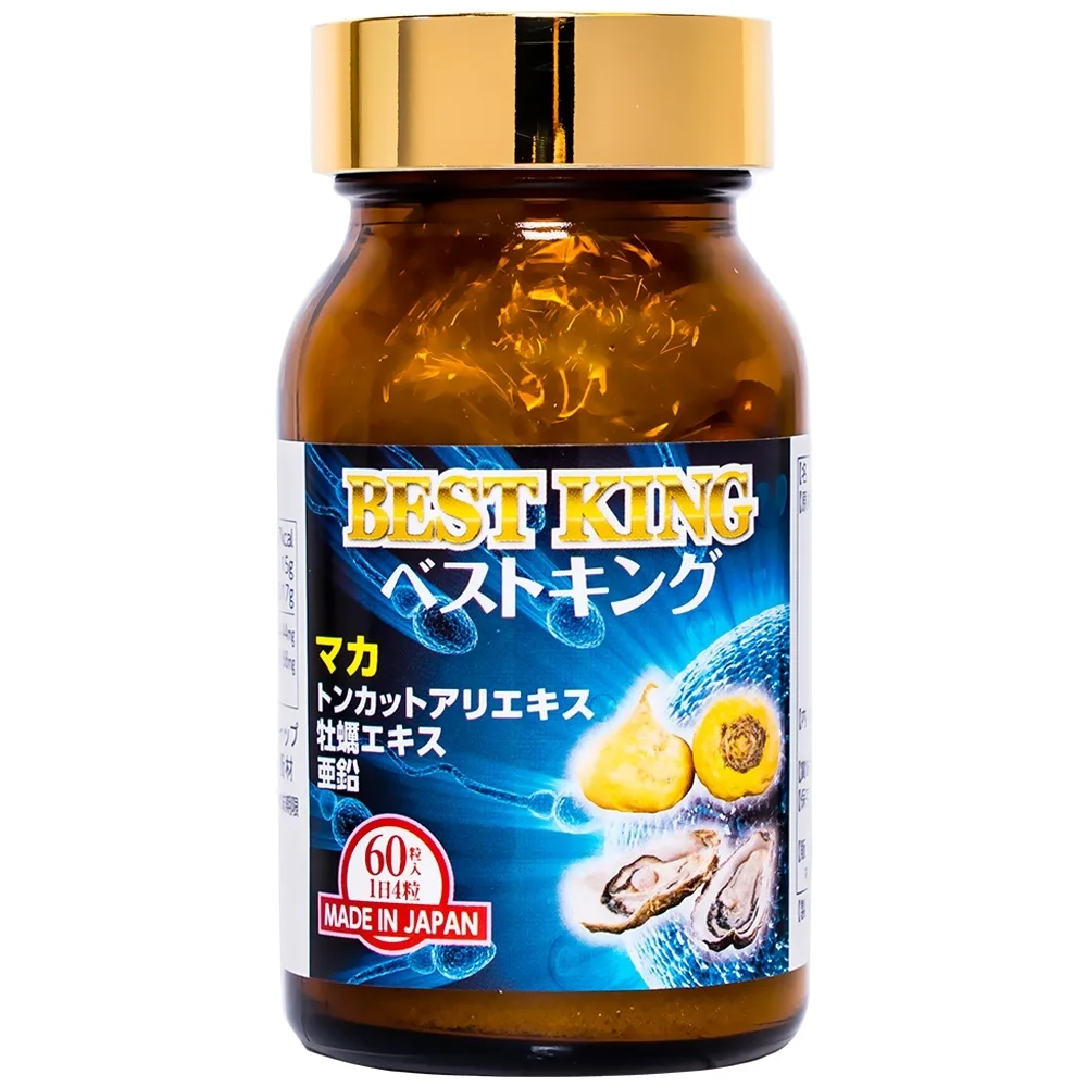 Hình ảnh Viên uống Best King Jpanwell hỗ trợ tăng cường sinh lý và khả năng sinh sản ở nam giới (60 viên)