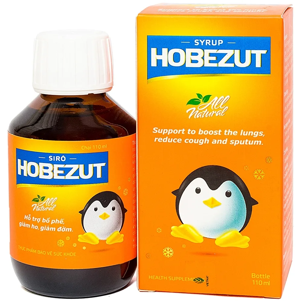 Hình ảnh Siro Hobezut Vinacare giảm các triệu chứng ho, cảm (110ml)