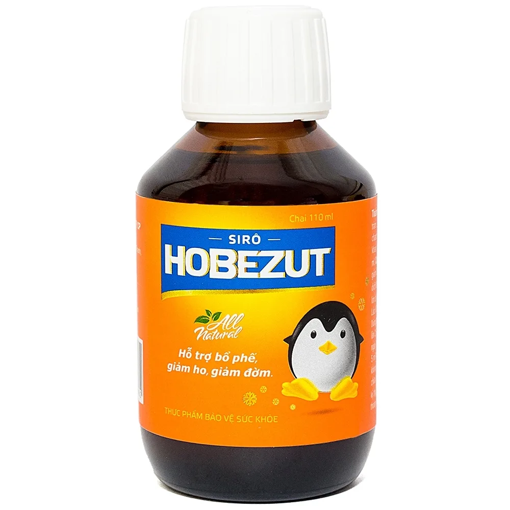 Hình ảnh Siro Hobezut Vinacare giảm các triệu chứng ho, cảm (110ml)