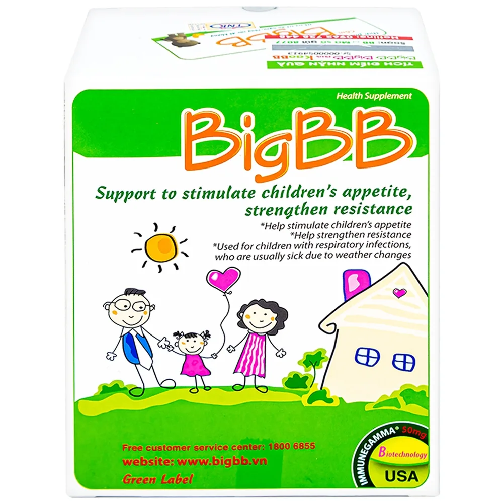 Hình ảnh Cốm BigBB IMC hỗ trợ trẻ ăn ngon, tăng sức đề kháng (16 gói)