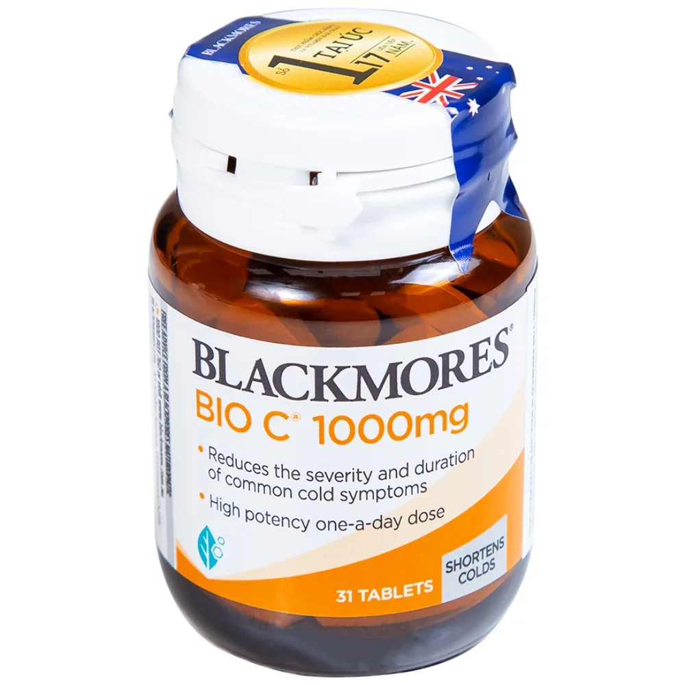 Hình ảnh Viên uống Blackmores Bio C 1000mg bổ sung vitamin C, tăng cường sức khỏe (31 viên)