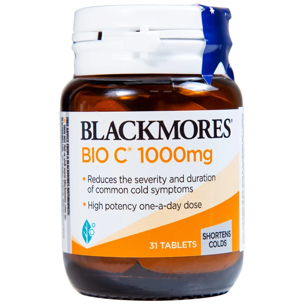 Hình ảnh Viên uống Blackmores Bio C 1000mg bổ sung vitamin C, tăng cường sức khỏe (31 viên)