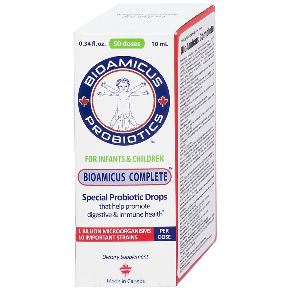 Hình ảnh Dung dịch Bioamicus Complete 10ml hỗ trợ cải thiện hệ vi sinh đường ruột, giảm rối loạn tiêu hóa (10ml)
