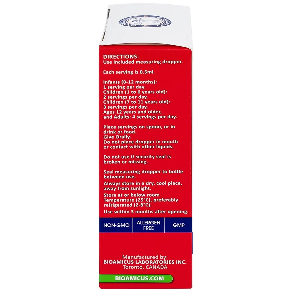 Hình ảnh Thực phẩm bảo vệ sức khỏe Bioamicus Omega-3 hỗ trợ tốt cho mắt và não (30ml)