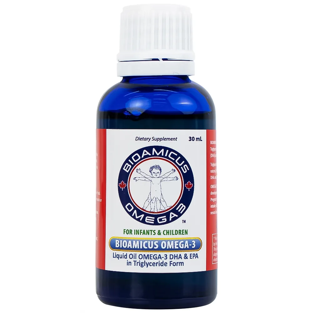 Hình ảnh Thực phẩm bảo vệ sức khỏe Bioamicus Omega-3 hỗ trợ tốt cho mắt và não (30ml)