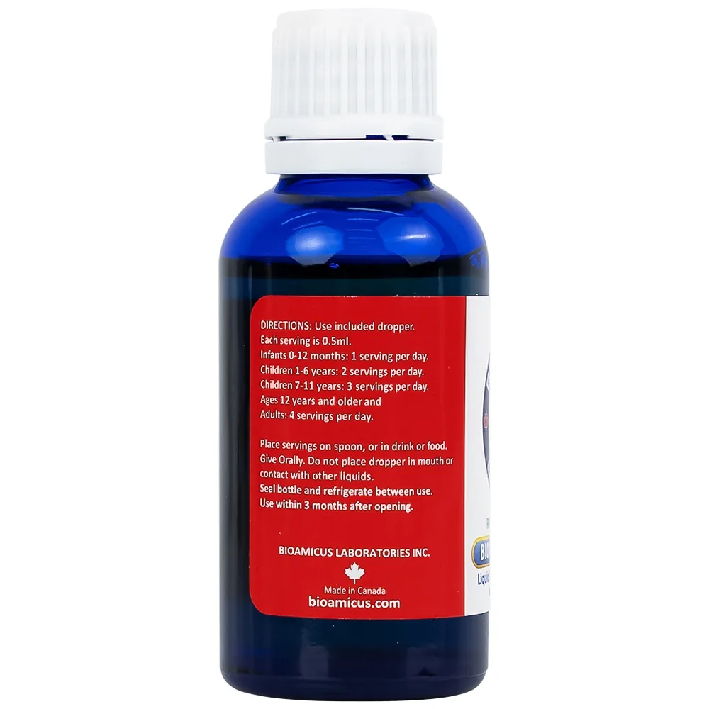 Hình ảnh Thực phẩm bảo vệ sức khỏe Bioamicus Omega-3 hỗ trợ tốt cho mắt và não (30ml)