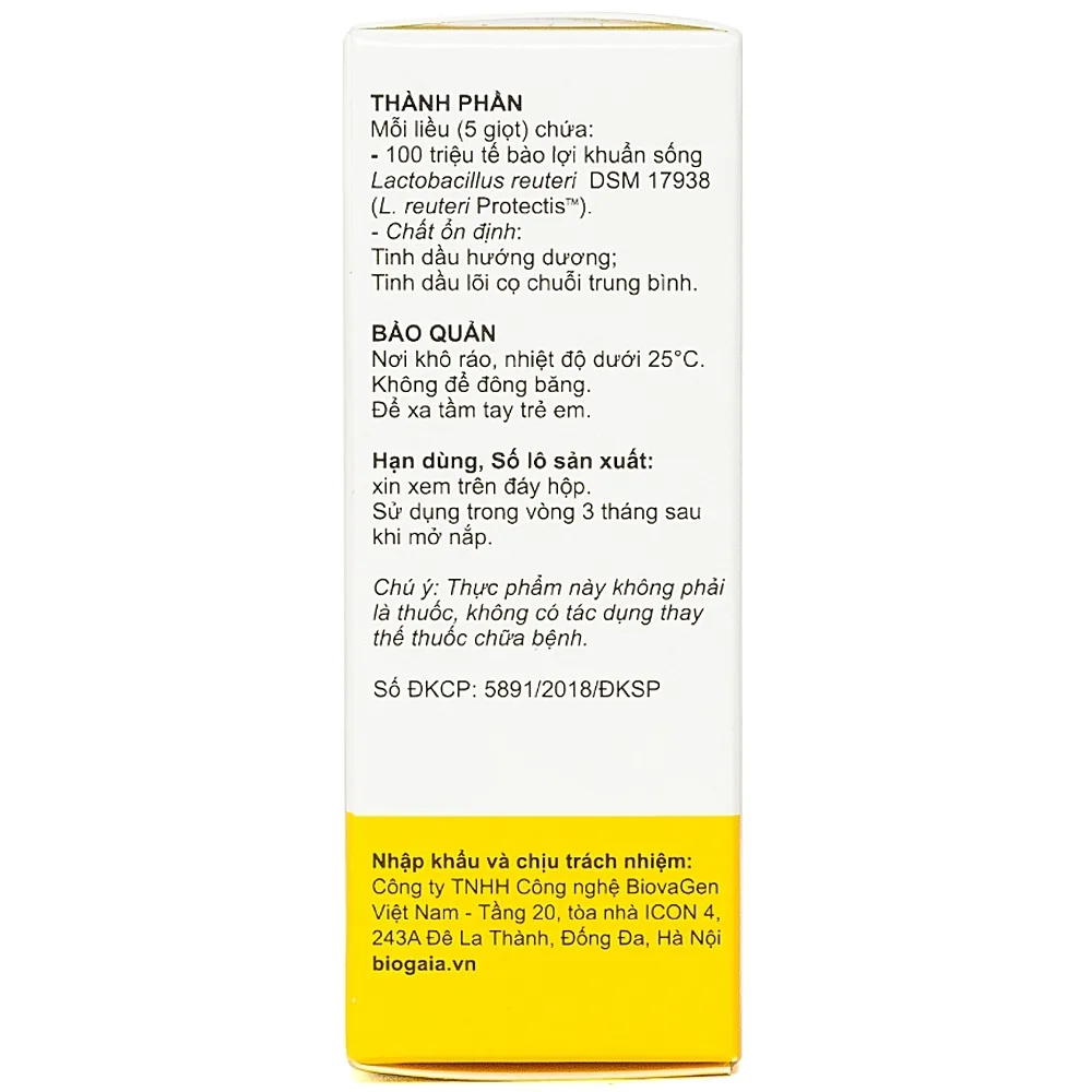 Hình ảnh Men vi sinh BioGaia Protectis Baby Drops bổ sung lợi khuẩn cho đường tiêu hóa (5ml)