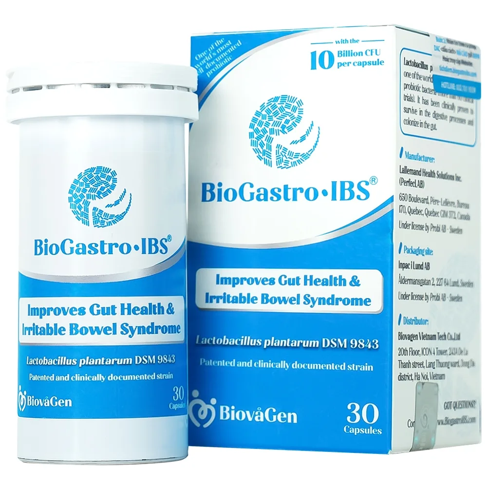 Hình ảnh Viên uống BiogastroIBS BiovaGen bổ sung vi khuẩn có lợi giúp cân bằng hệ vi sinh đường ruột (30 viên)