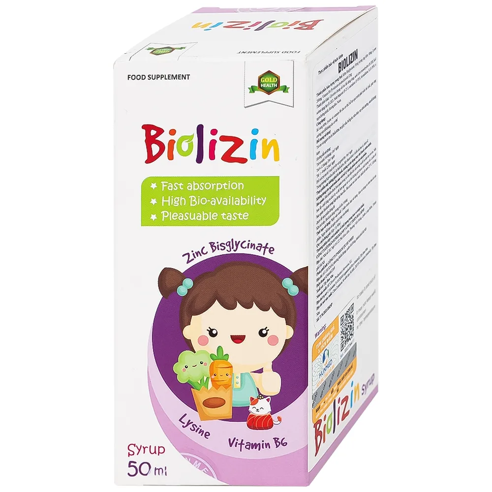 Hình ảnh Siro Biolizin tăng cường sức đề kháng cho cơ thể (50ml)