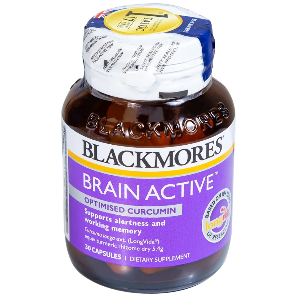 Hình ảnh Viên uống Blackmores Brain Active hỗ trợ tỉnh táo và cải thiện trí nhớ (30 viên)