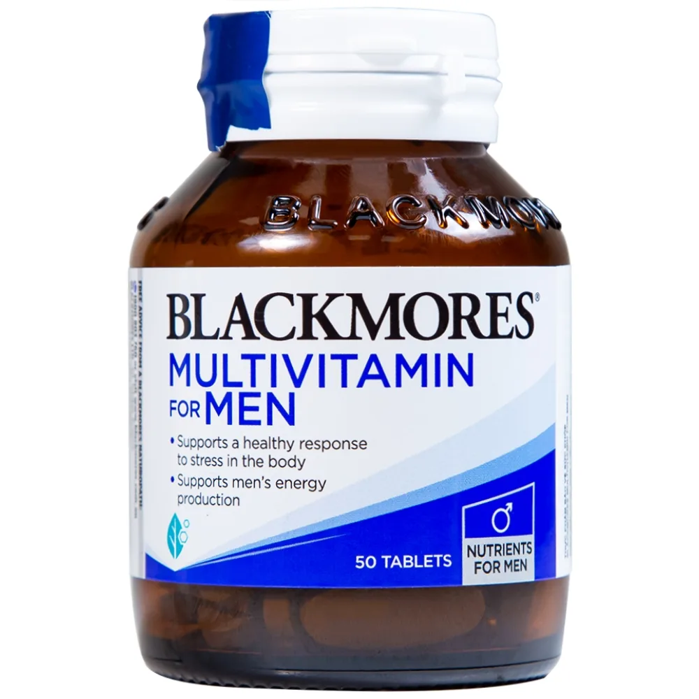 Hình ảnh Viên uống Blackmores Multivitamin For Men cung cấp vitamin, khoáng chất (50 viên)