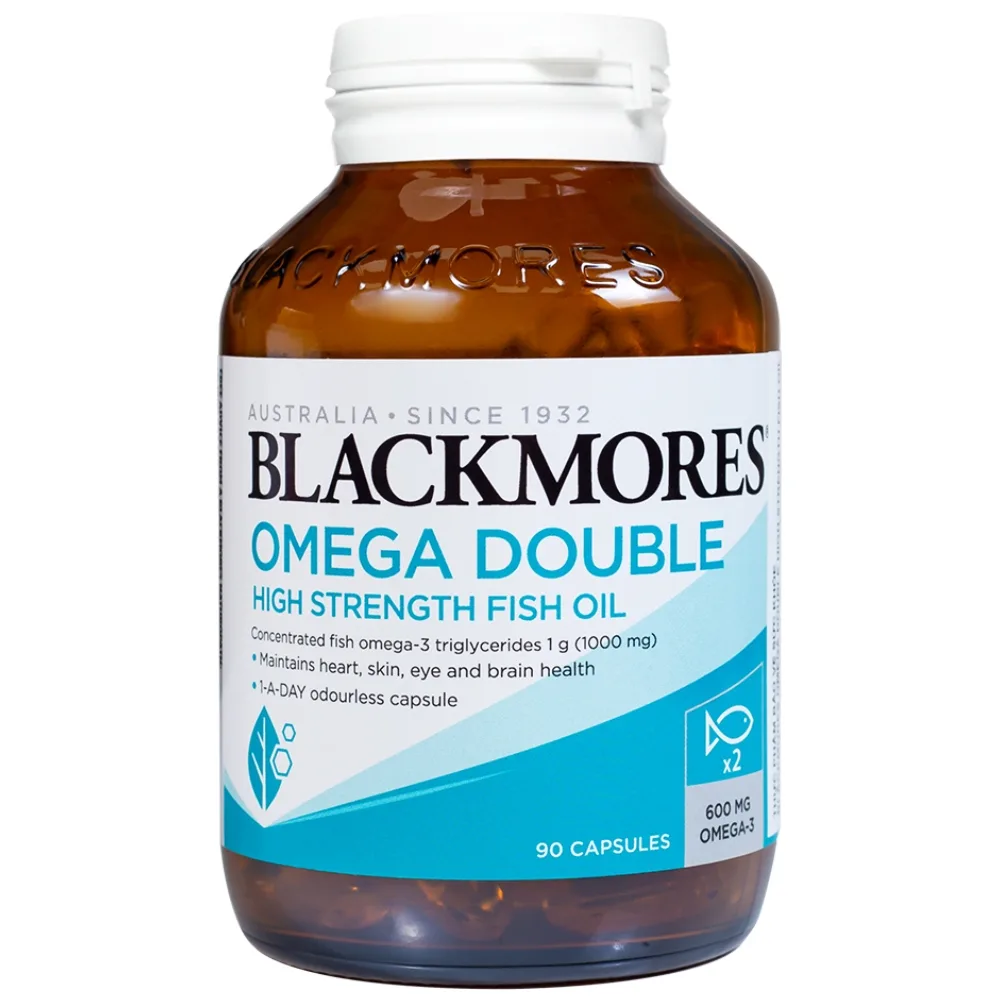 Hình ảnh Viên uống Blackmores Omega Double High Strength Fish Oil bổ sung omega (90 viên)