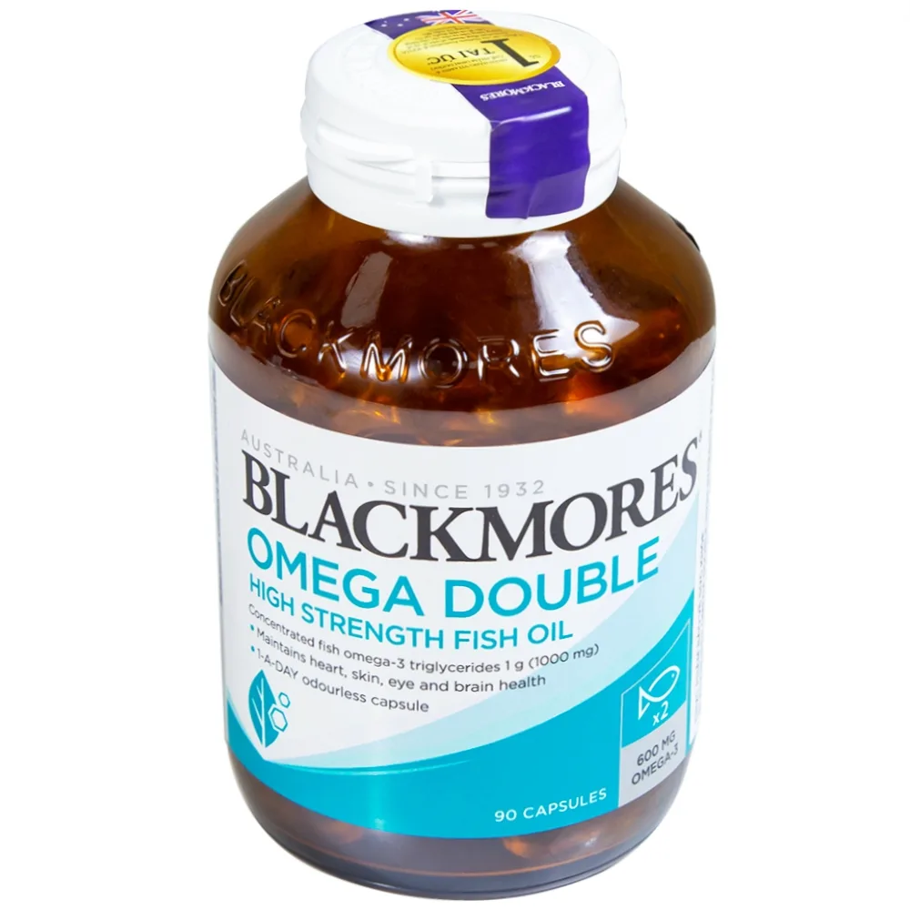 Hình ảnh Viên uống Blackmores Omega Double High Strength Fish Oil bổ sung omega (90 viên)