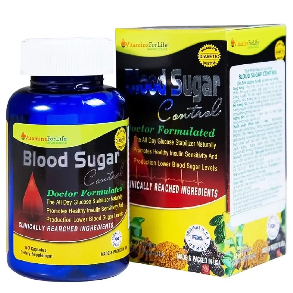 Hình ảnh Viên uống Blood Sugar Control Vitamins For Life hỗ trợ ổn định đường huyết (60 viên)