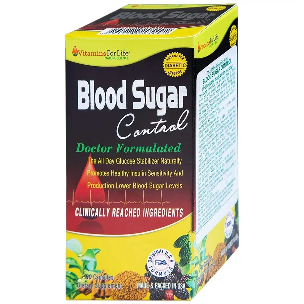Hình ảnh Viên uống Blood Sugar Control Vitamins For Life hỗ trợ ổn định đường huyết (60 viên)