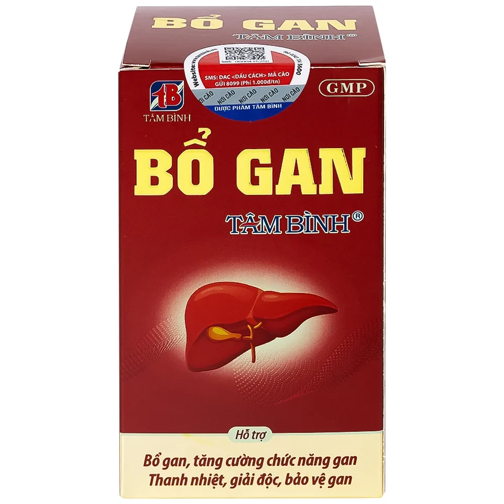 Hình ảnh Viên uống Bổ gan Tâm Bình tăng cường chức năng gan, thanh nhiệt, giải độc (60 viên)