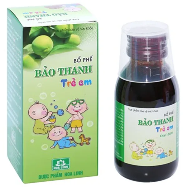 Hình ảnh Bổ Phế Bảo Thanh Trẻ Em Hoa Linh điều trị ho do cảm lạnh, cảm cúm (100ml)