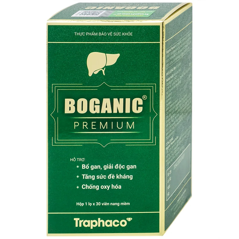 Hình ảnh Viên uống Boganic Premium Traphaco hỗ trợ bảo vệ và tăng cường chức năng gan (30 viên)
