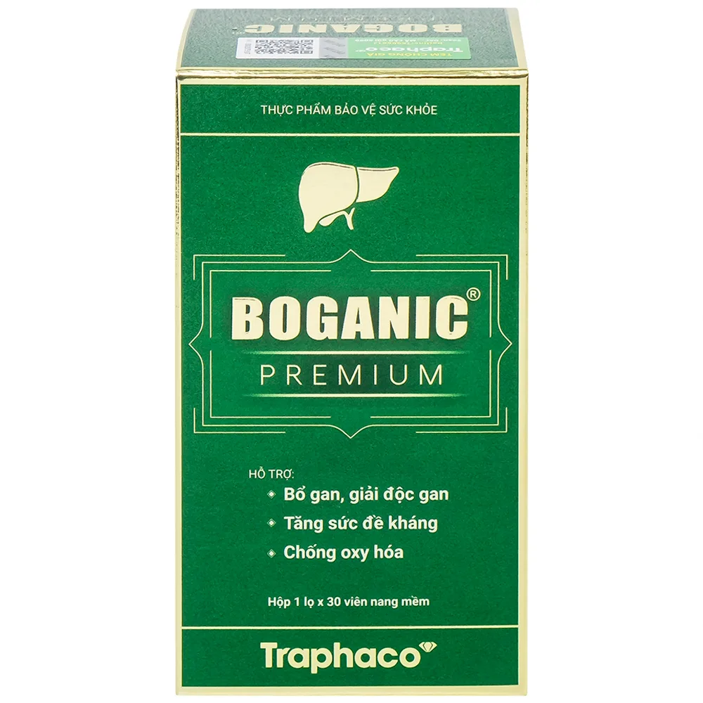 Hình ảnh Viên uống Boganic Premium Traphaco hỗ trợ bảo vệ và tăng cường chức năng gan (30 viên)